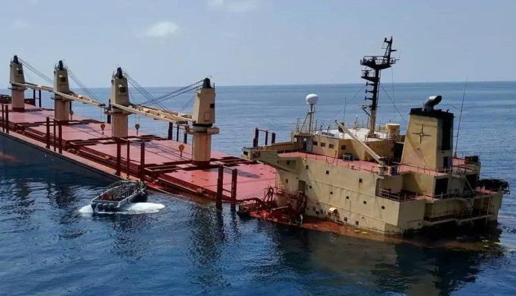 انفجار بالقرب من سفينة شحن أمريكية قبالة سواحل عدن